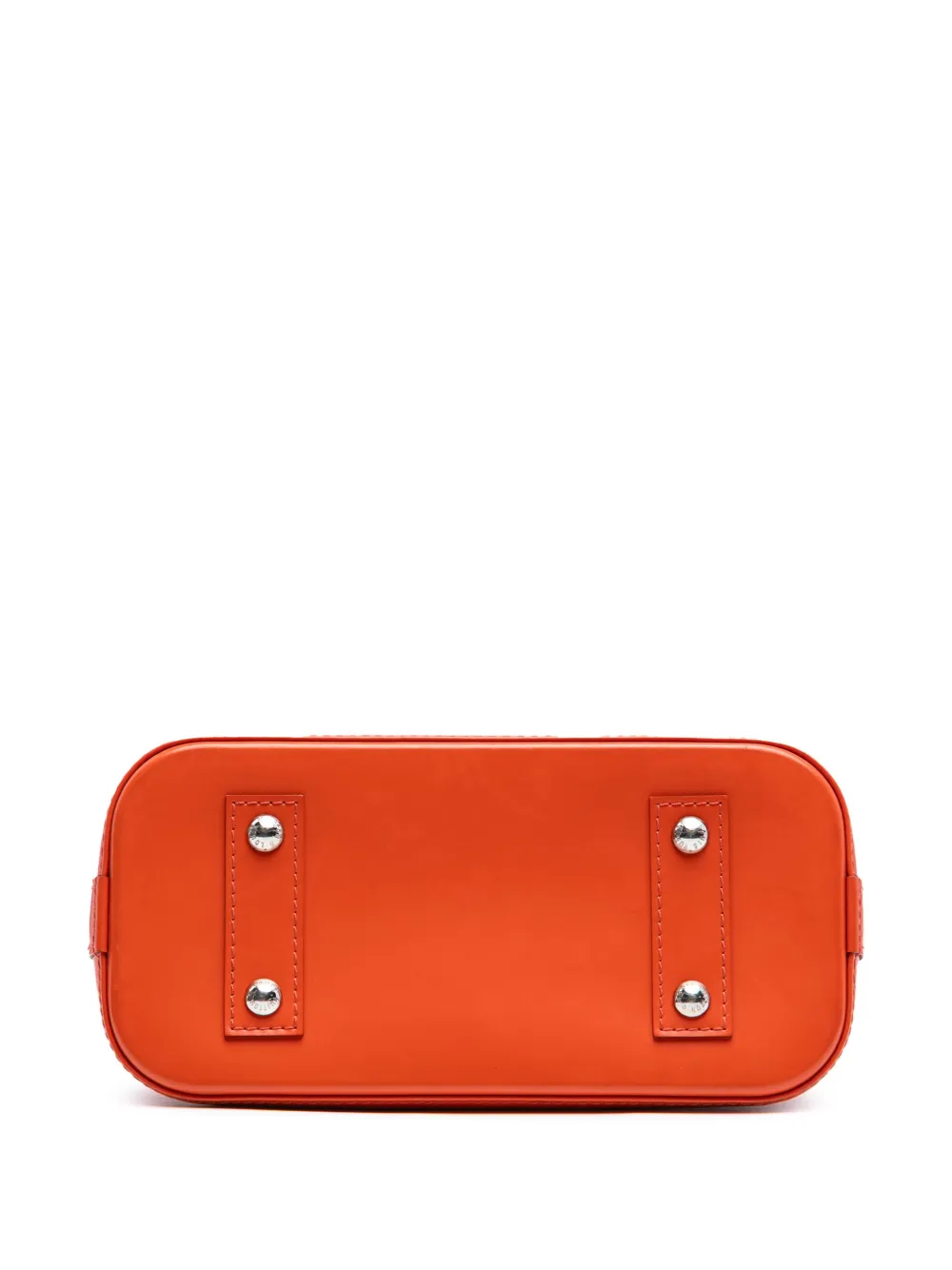 Pre-owned Louis Vuitton 2012 Epi Alma Bb Satchel In Orange