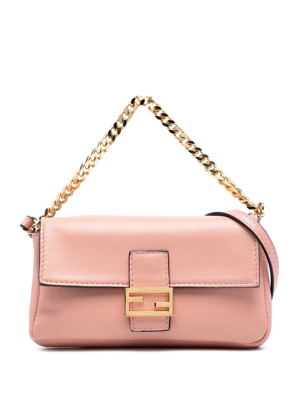 Fendi Pre-Owned 2010-2025 Micro Nappa Baguette satchel | Pink | Image 1