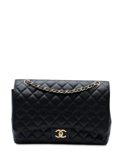 CHANEL Pre-Owned 2011 Maxi Classic Caviar Double Flap shoulder bag