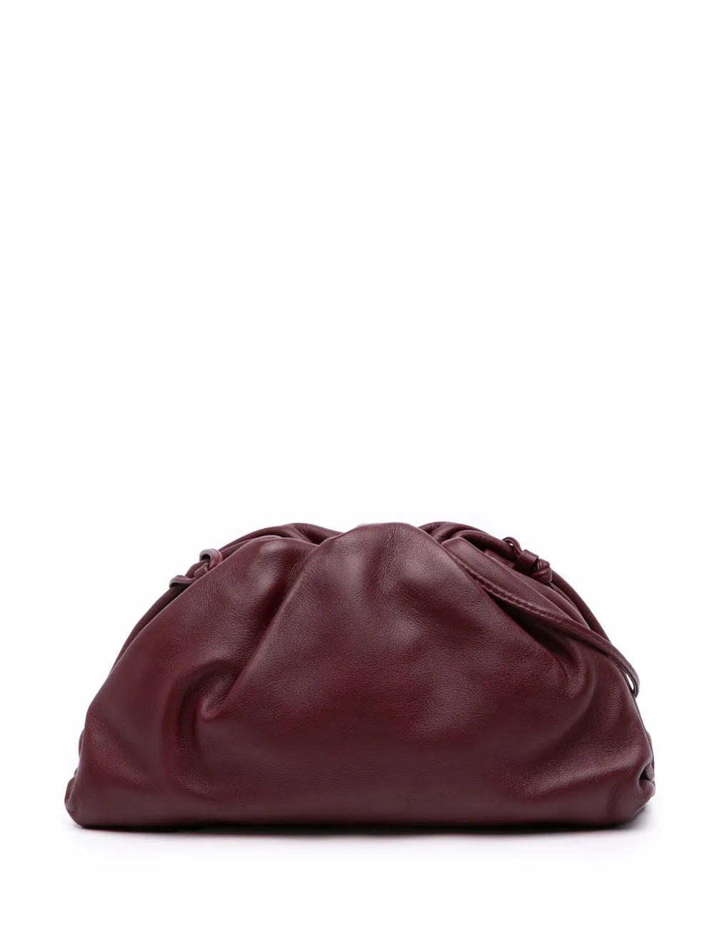 Pre-owned Bottega Veneta 2012-2025 Lambskin The Mini Pouch Crossbody Bag In Red