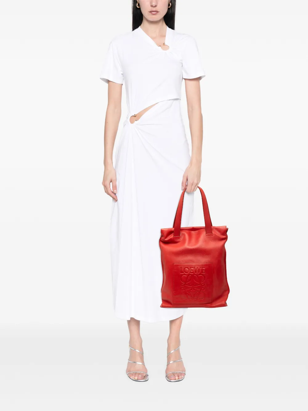 Loewe Pre-Owned 2010-2025 レザー アナグラム ショッパー トート