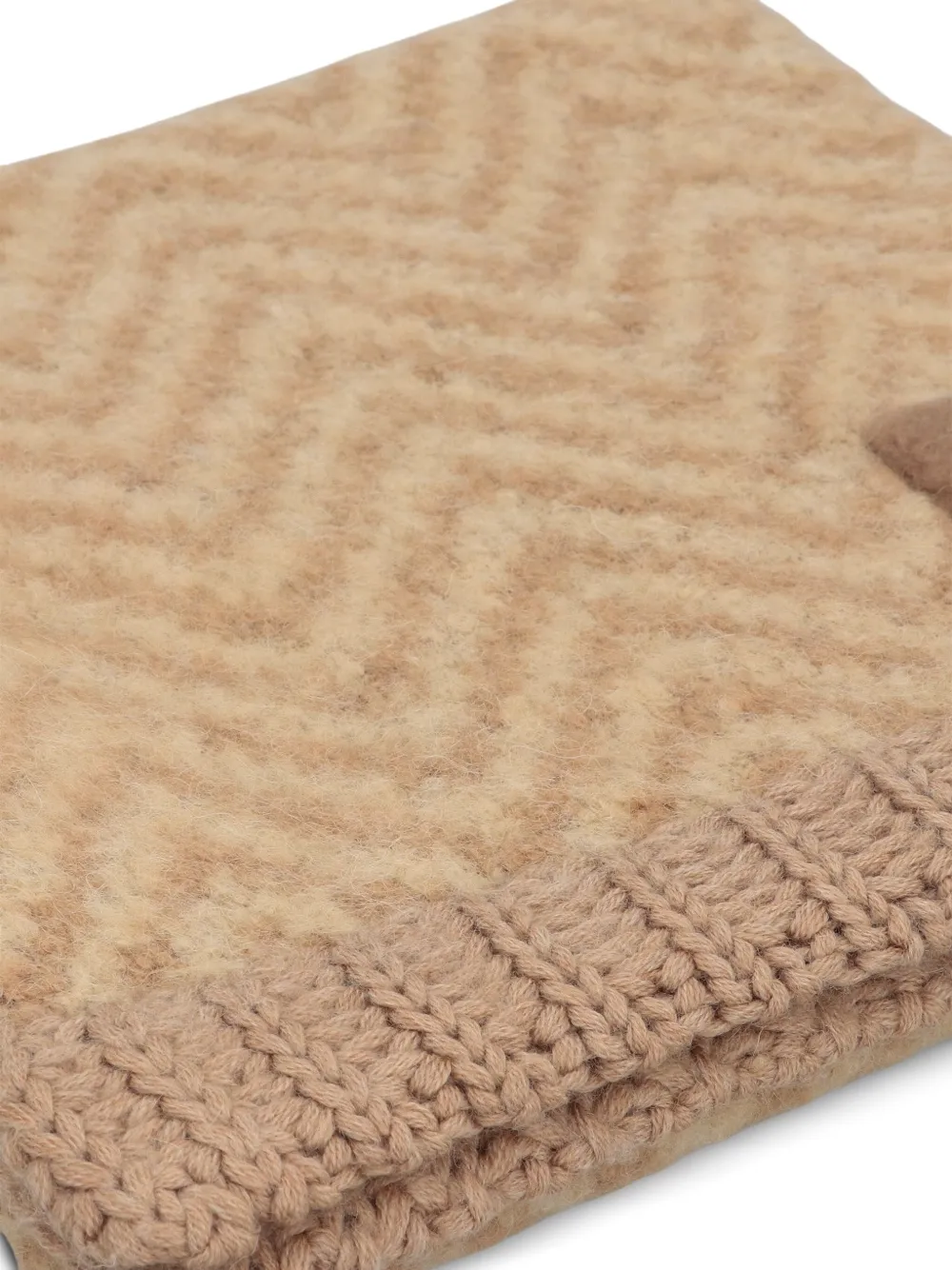 FENDI Sjaal met logo Bruin