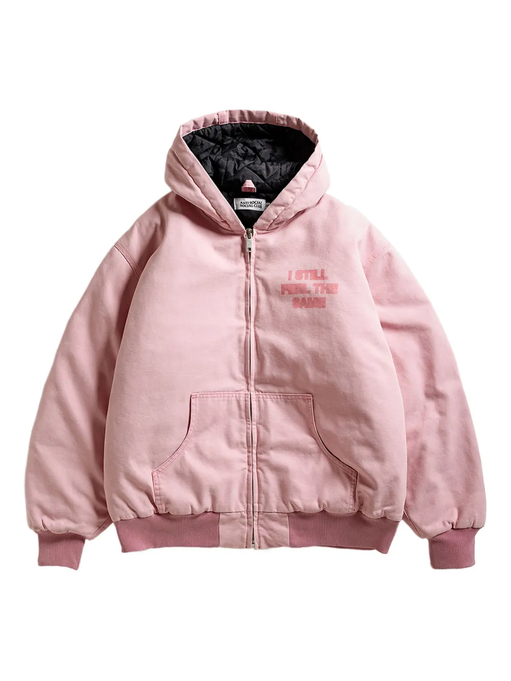 Anti Social Social Club Missing Work Hooded Jacket In Pink