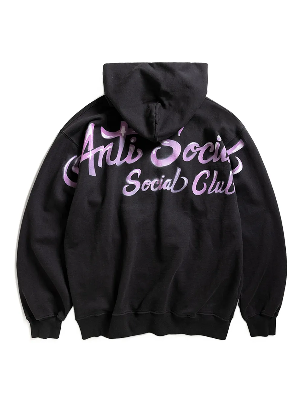 Anti Social Social Club Logo-print Hoodie In Black