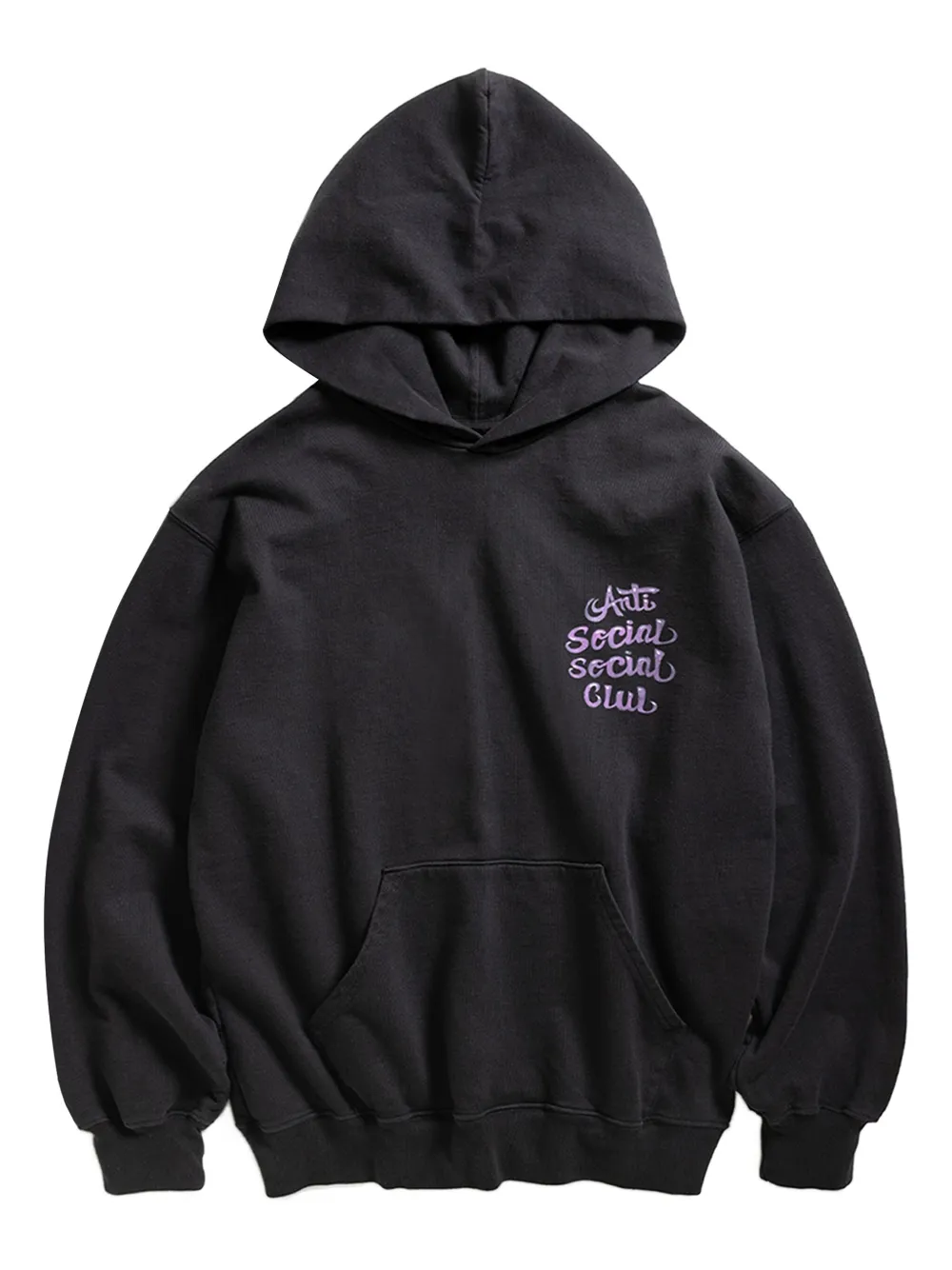 Anti Social Social Club Logo-print Hoodie In Black