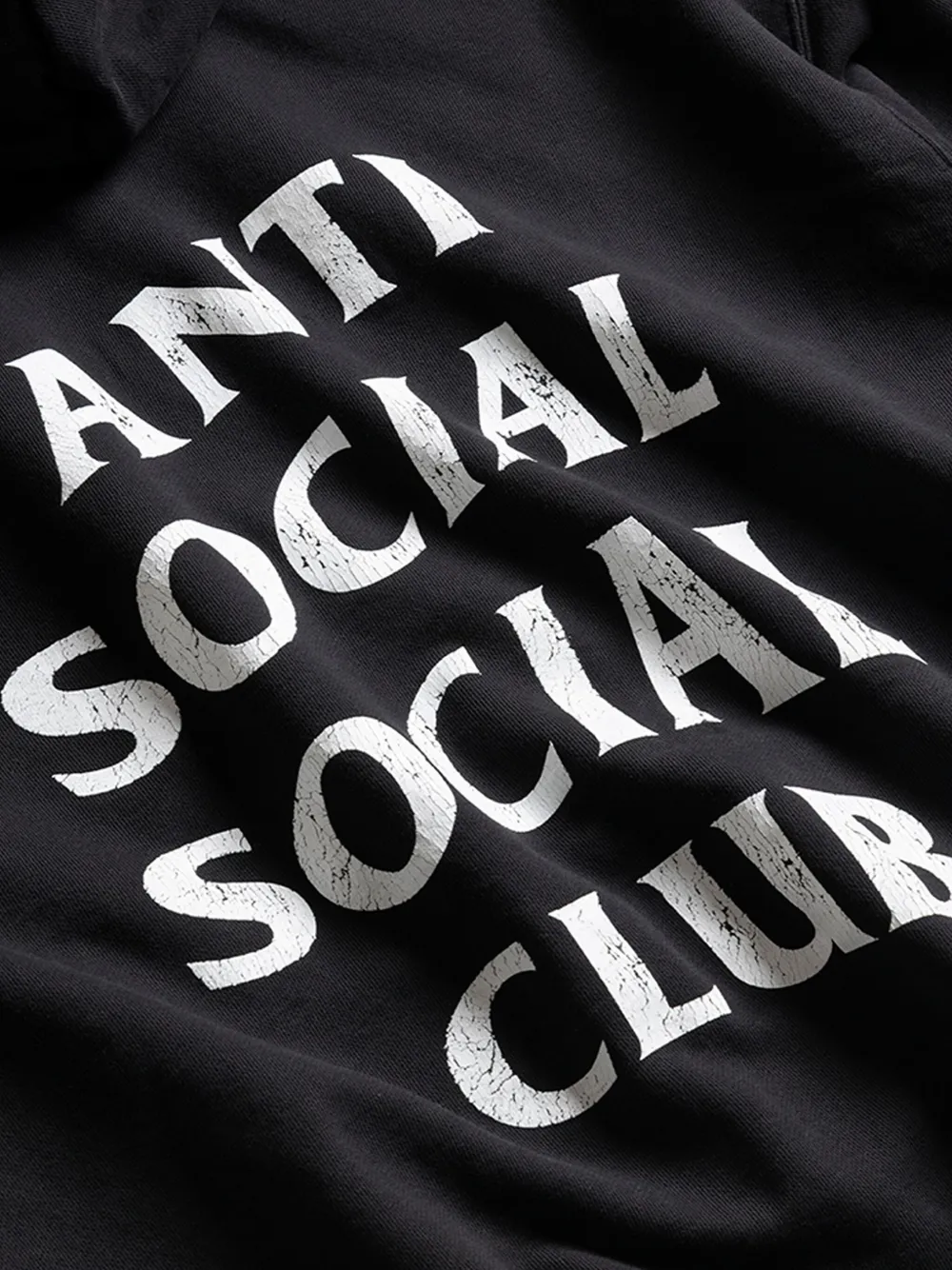 Anti Social Social Club Logo-print Hoodie In Black