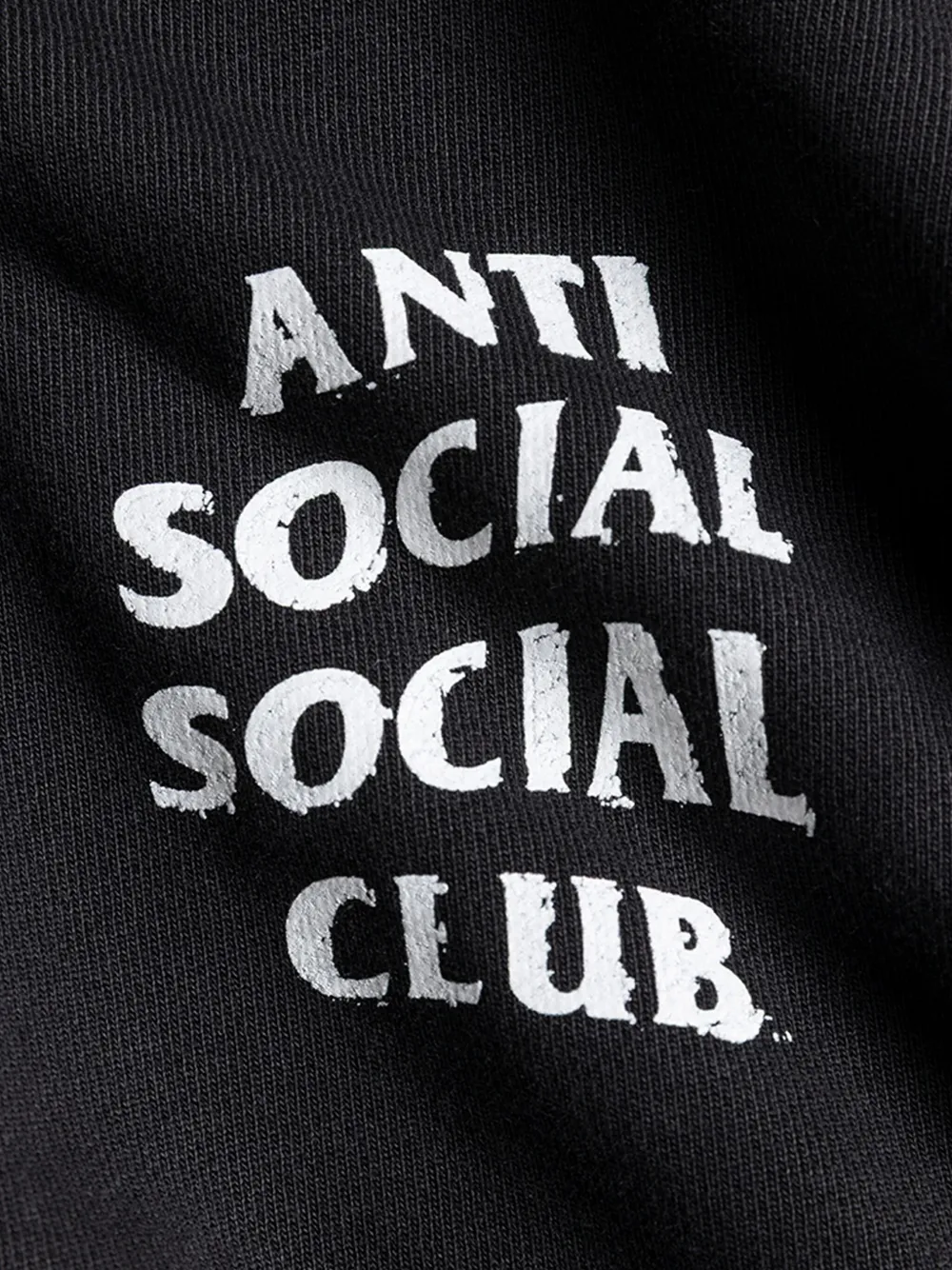 Anti Social Social Club Logo-print Hoodie In Black