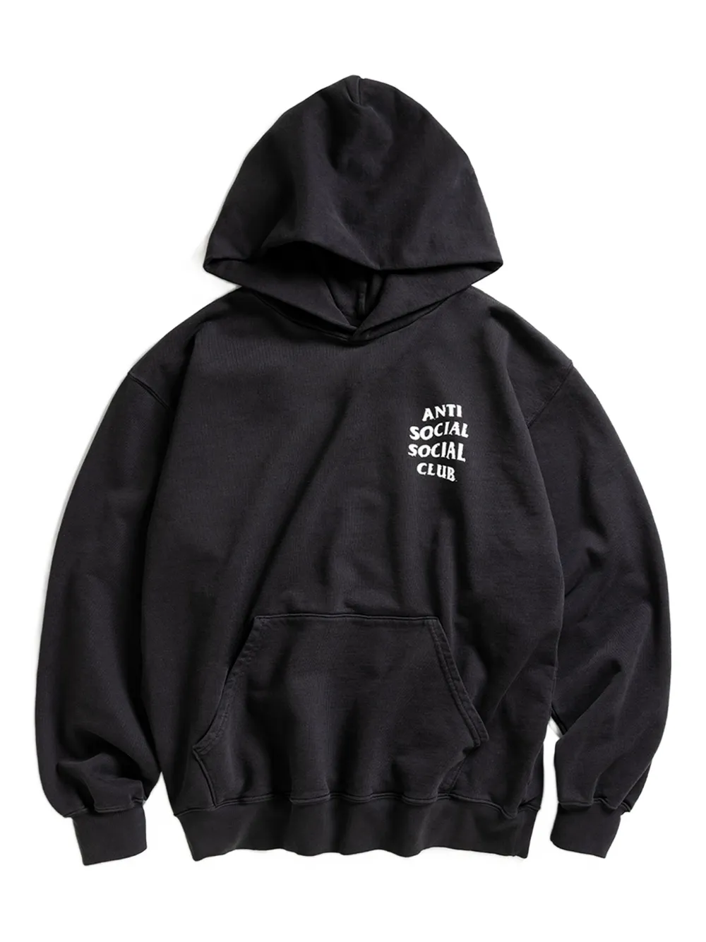Anti Social Social Club Logo-print Hoodie In Black