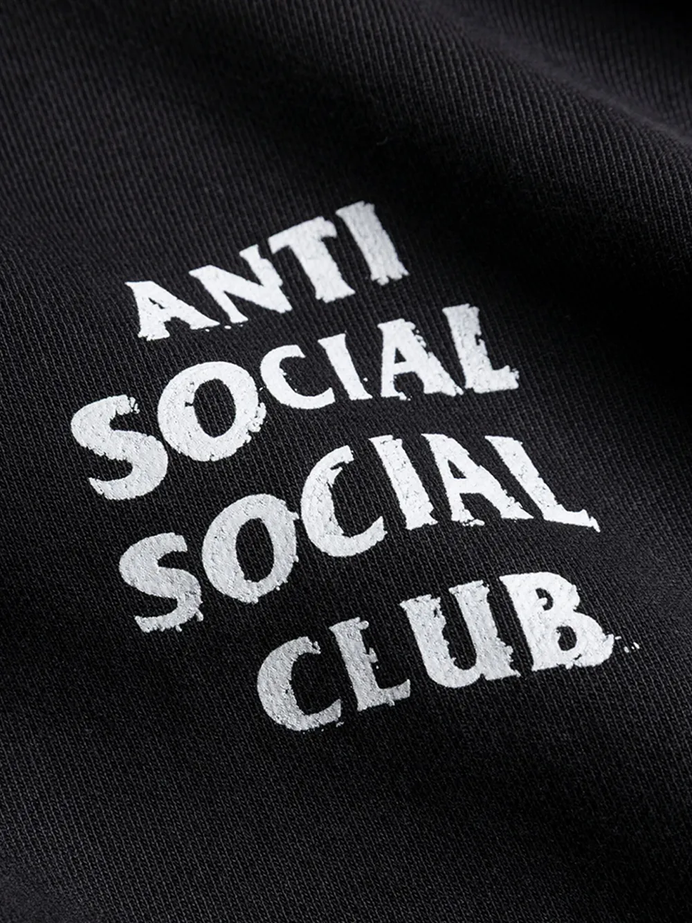 Anti Social Social Club Logo-print Hoodie In Black