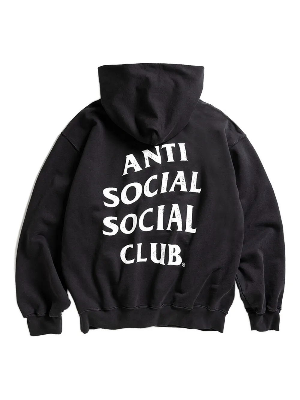 Anti Social Social Club Logo-print Hoodie In Black