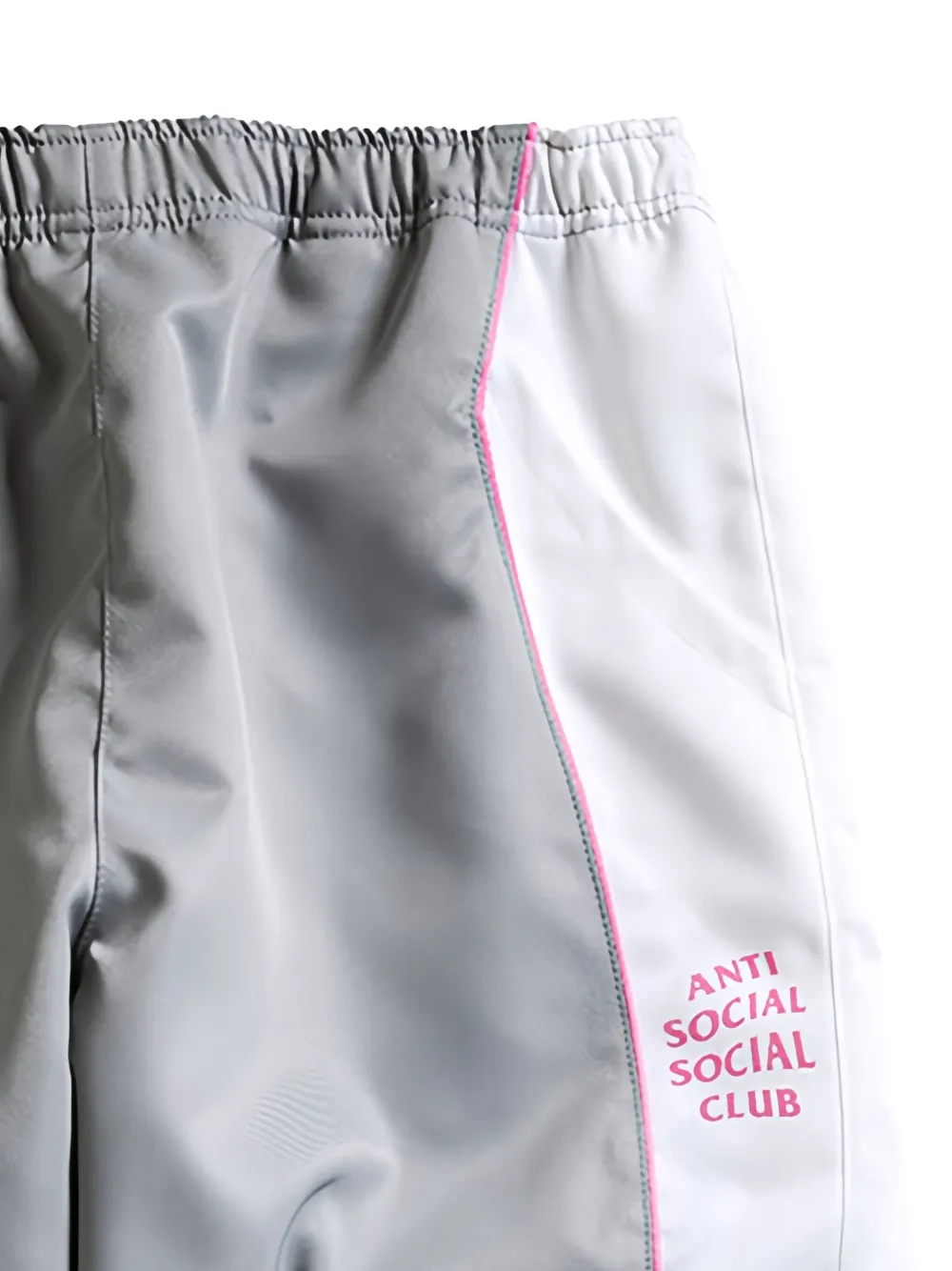 Anti Social Social Club logo-print track pants - Grijs