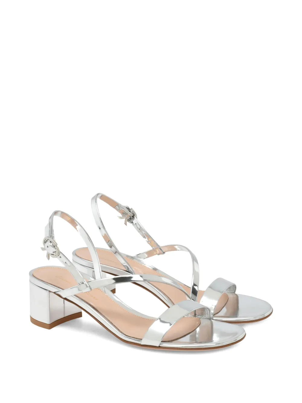 Gianvito Rossi Betsey sandalen met bandjes en hak Grijs