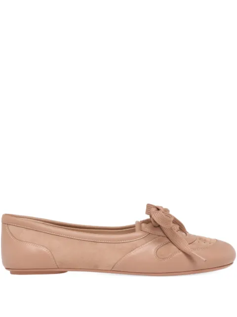 Gianvito Rossi Vault lace-up ballet flats