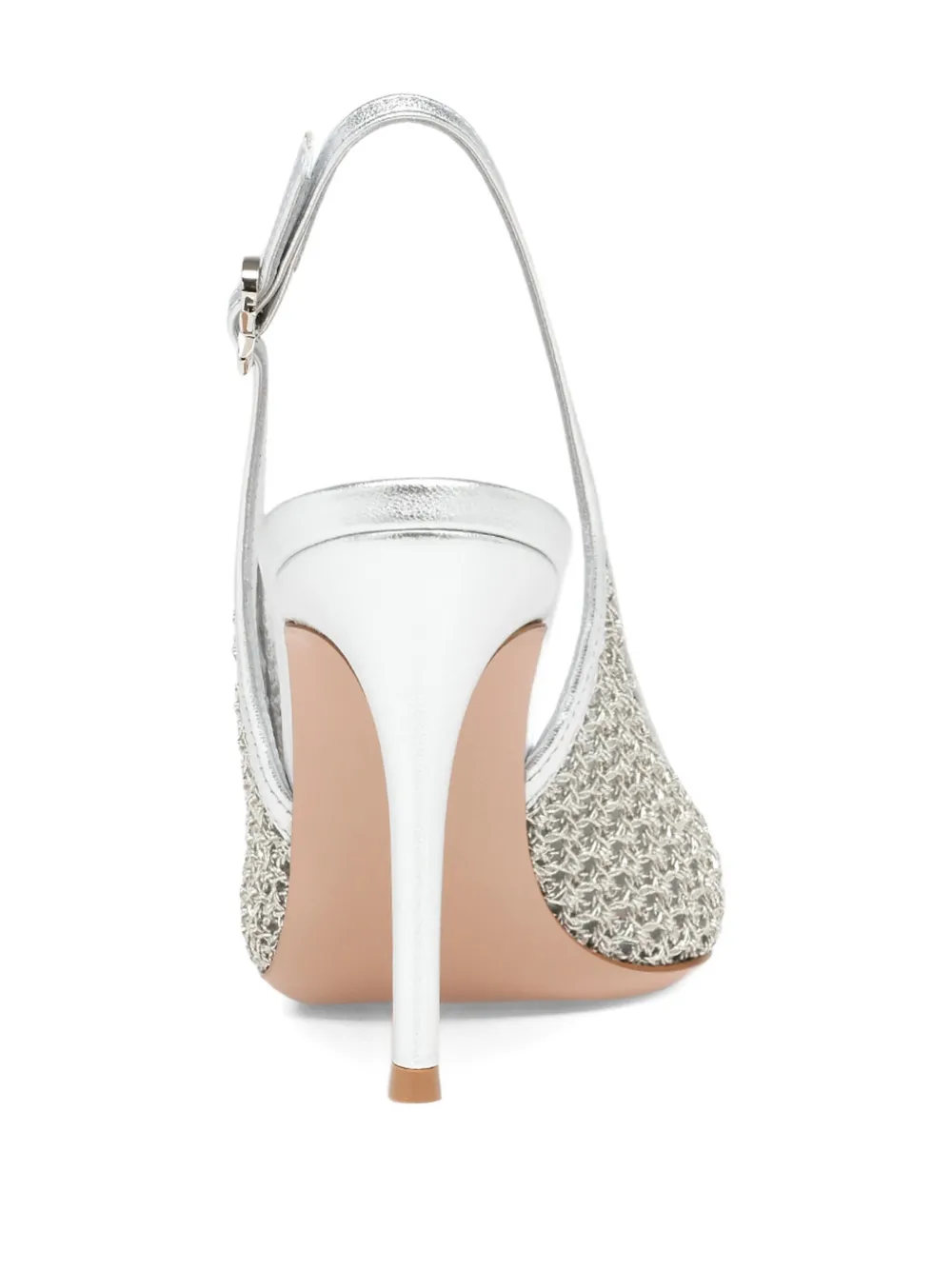 Gianvito Rossi Nikki slingback pumps met puntige neus Grijs