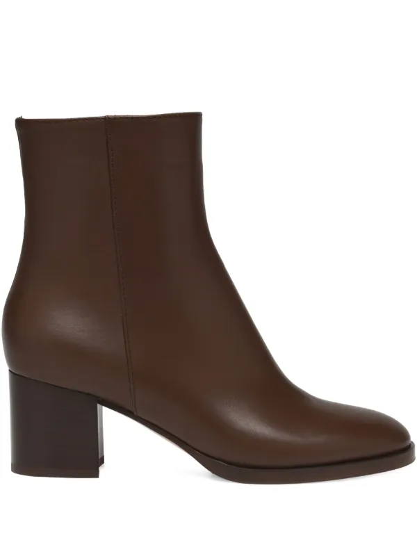 Gianvito Rossi Santiago Booties in Brown