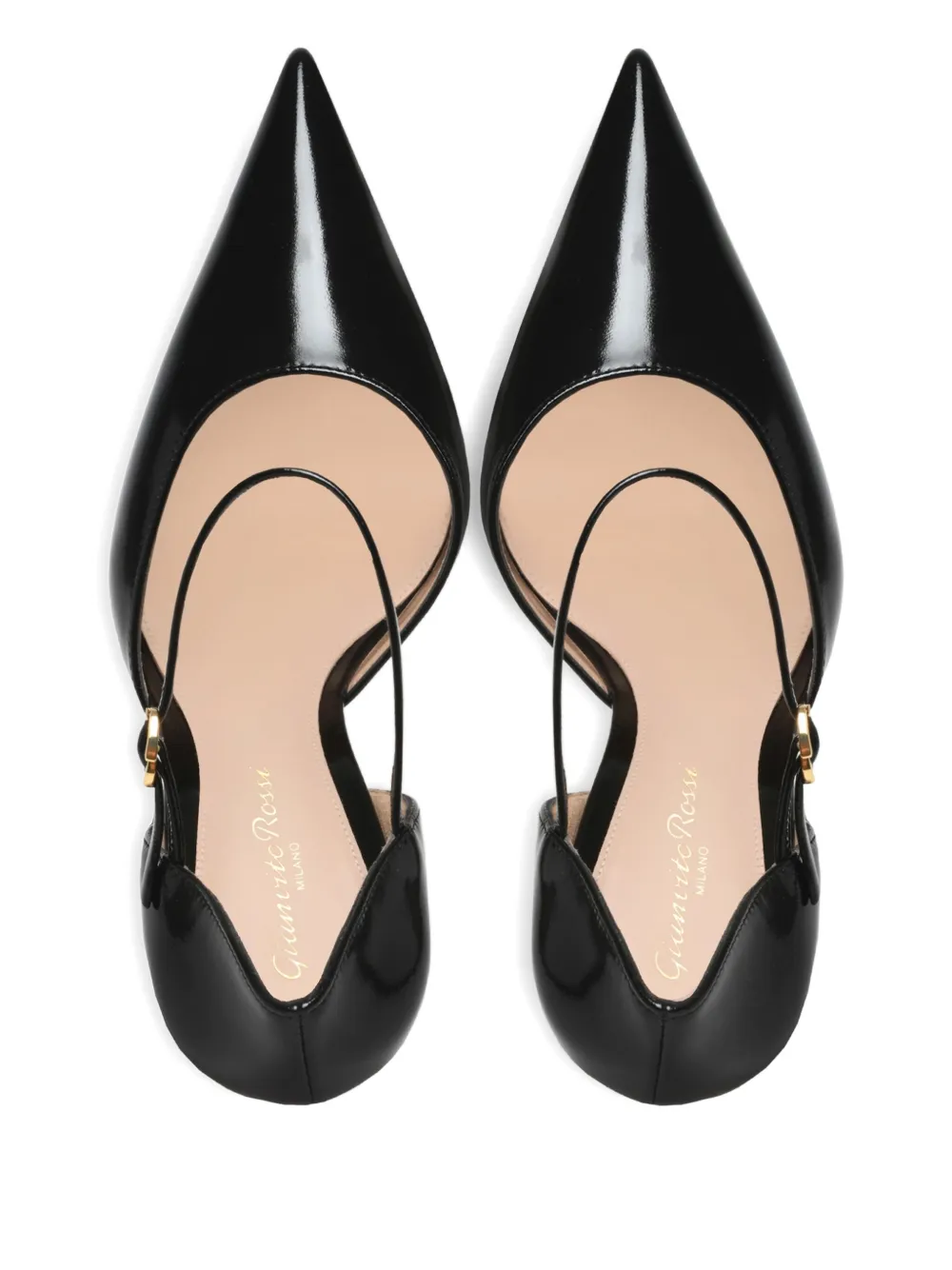 Gianvito Rossi 95 mm 'Sofia D'Orsay' pumps met puntige neus Zwart