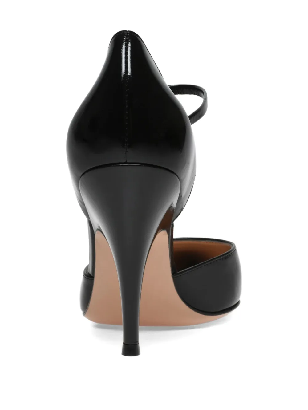 Gianvito Rossi 95 mm 'Sofia D'Orsay' pumps met puntige neus Zwart