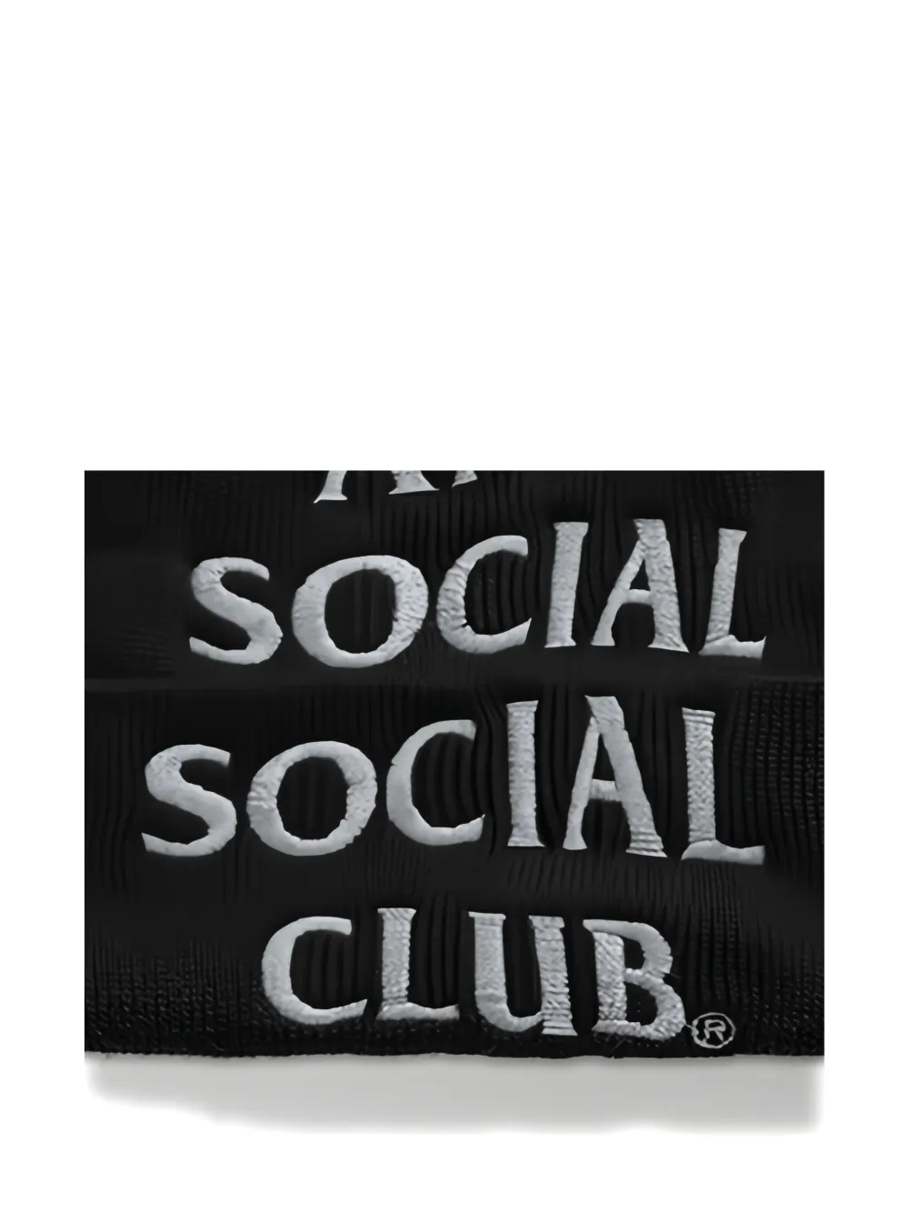 Anti Social Social Club Logo-embroidered Beanie In Black