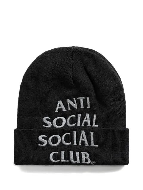 Anti Social Social Club logo-embroidered beanie