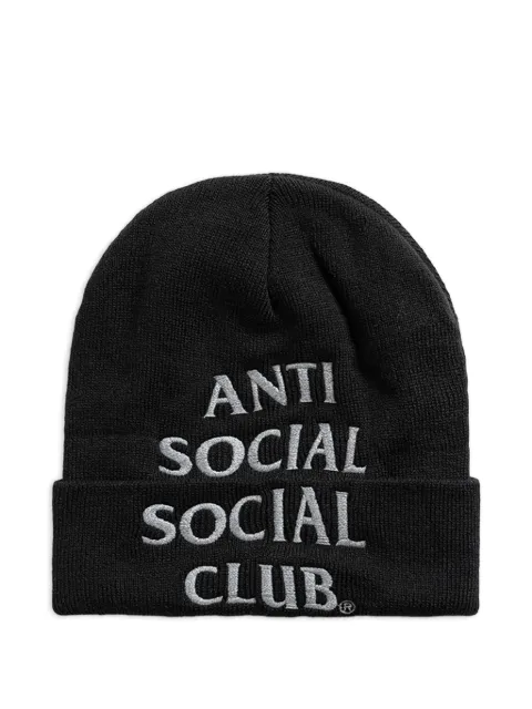 Anti Social Social Club logo-embroidered beanie