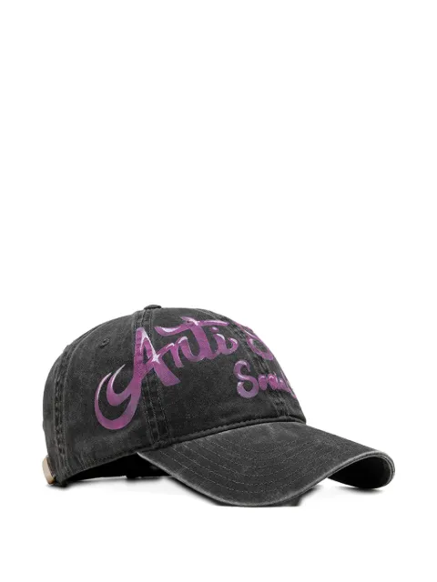 Anti Social Social Club logo-print denim cap