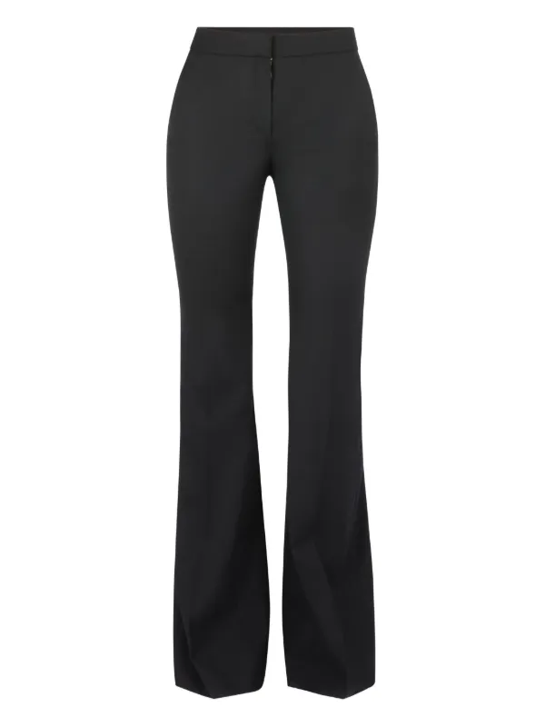 Nina Ricci Bow-detail Flared Trousers in Gold