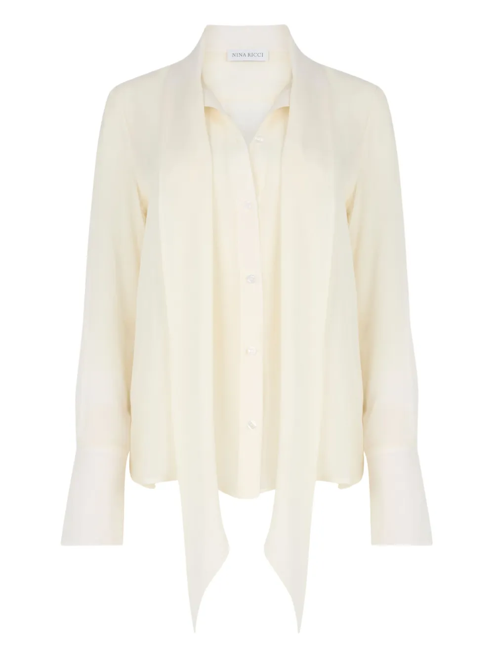 Nina Ricci Lavalliere Hemd aus Satin - Nude