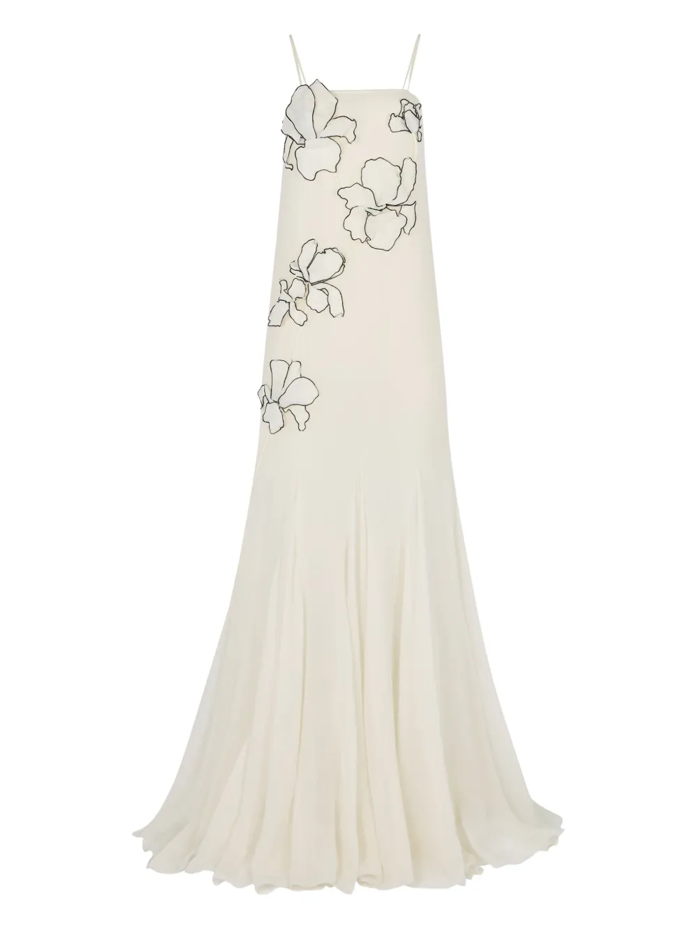 Nina Ricci Abito lungo con applicazione - Toni neutri