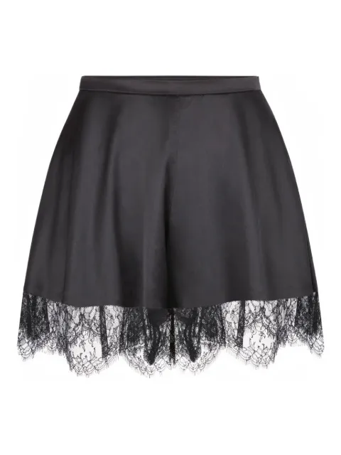 Nina Ricci lace-detail satin shorts