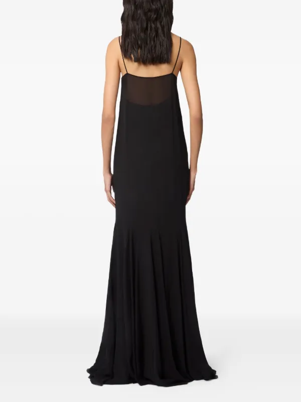 Nina Ricci embroidered-flowers Silk Maxi Dress | Black | FARFETCH Nina Ricci embroidered-flowers Silk Maxi Dress | Black | FARFETCH