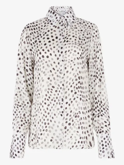 Nina Ricci polka-dot bell-cuffs shirt