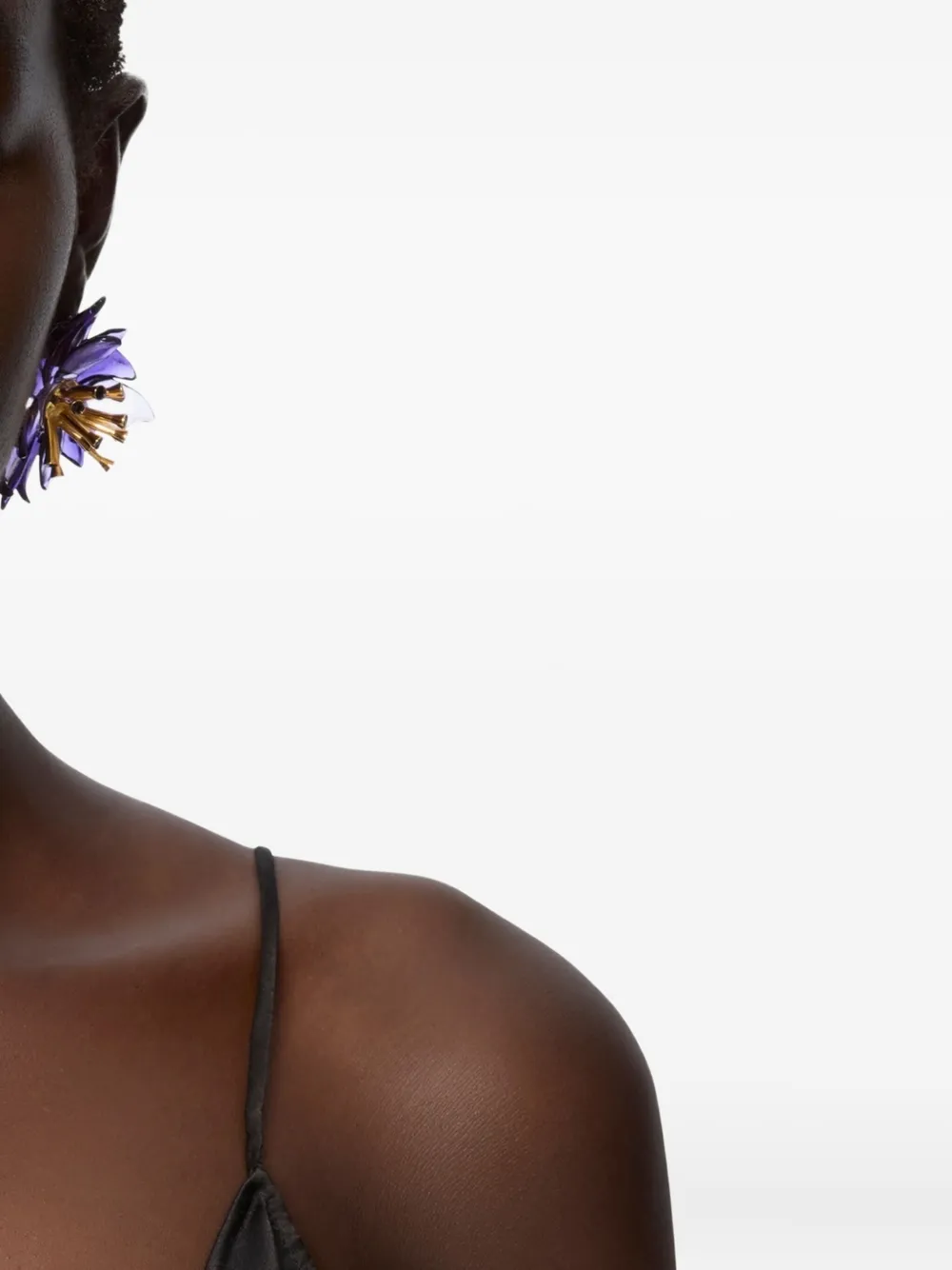 Nina Ricci Pistil Bloom oorbellen met bloem - Paars