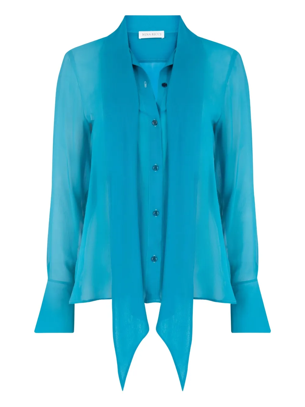 Nina Ricci Camicia Lavalliere - Blu