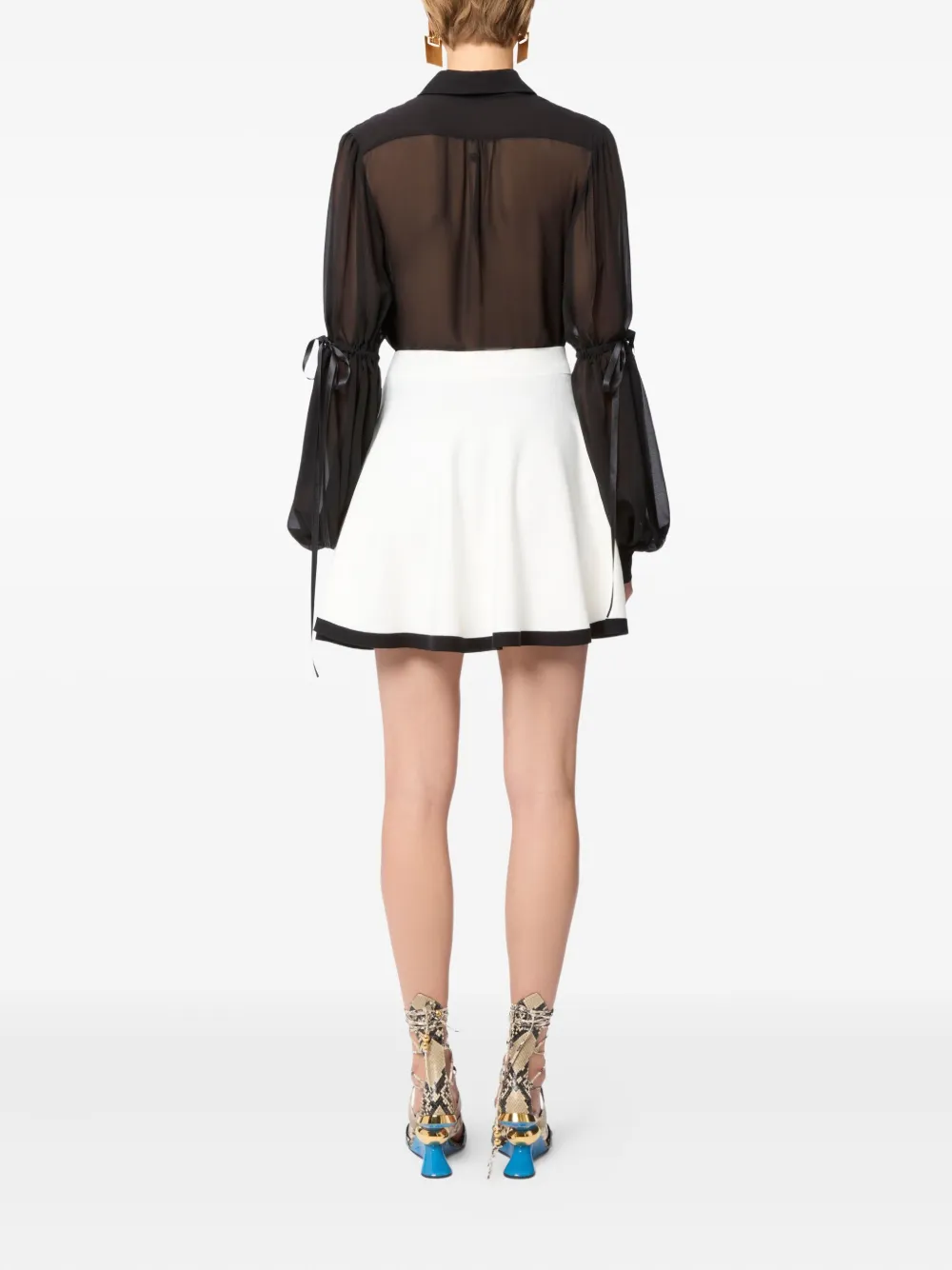 knit skater mini skirt