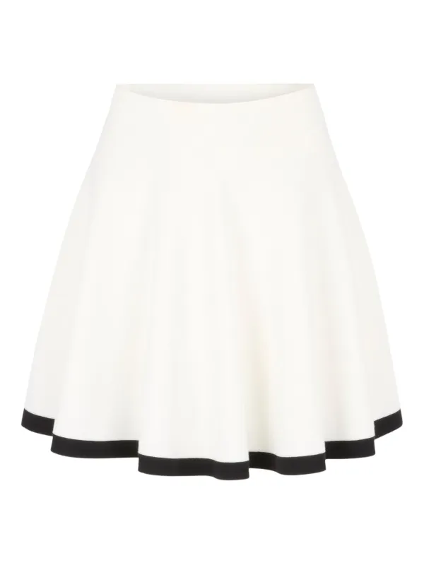 Nina Ricci Knit Skater Mini Skirt in Black