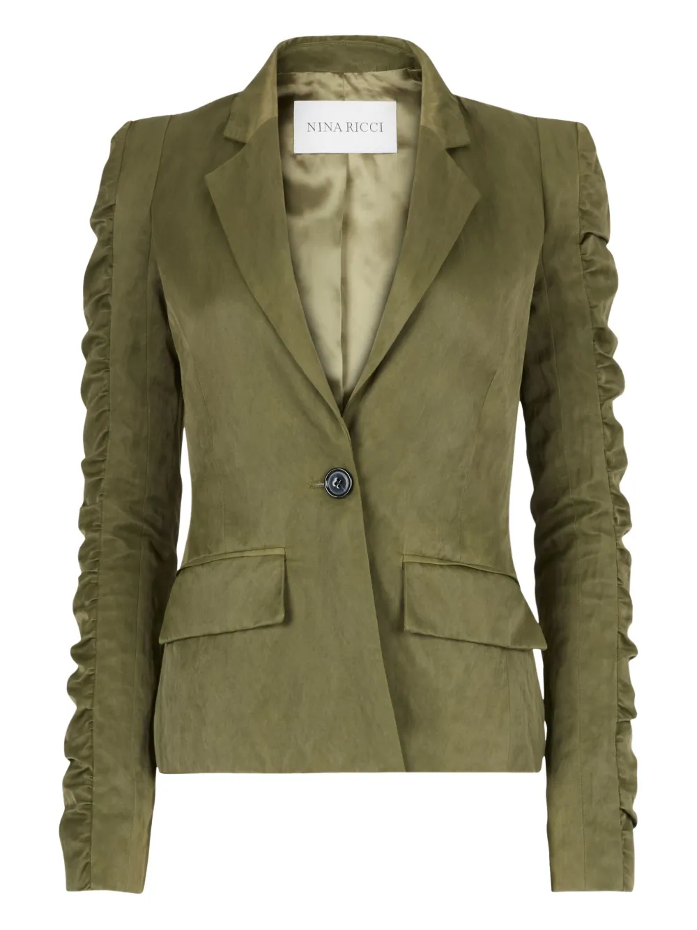 Nina Ricci Blazer con ruches - Verde