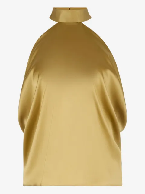 Nina Ricci Blusa frente única de cetim