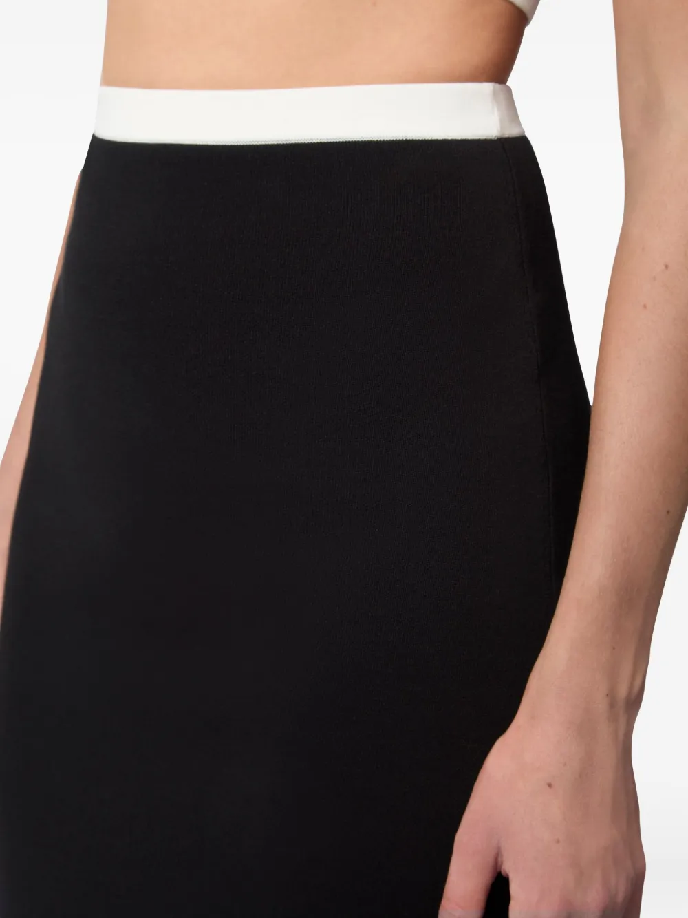 Nina Ricci Gebreide midi-rok Zwart