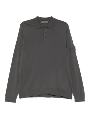 Stone Island Ghost ロングスリーブ ポロシャツ | ブルー | FARFETCH JP