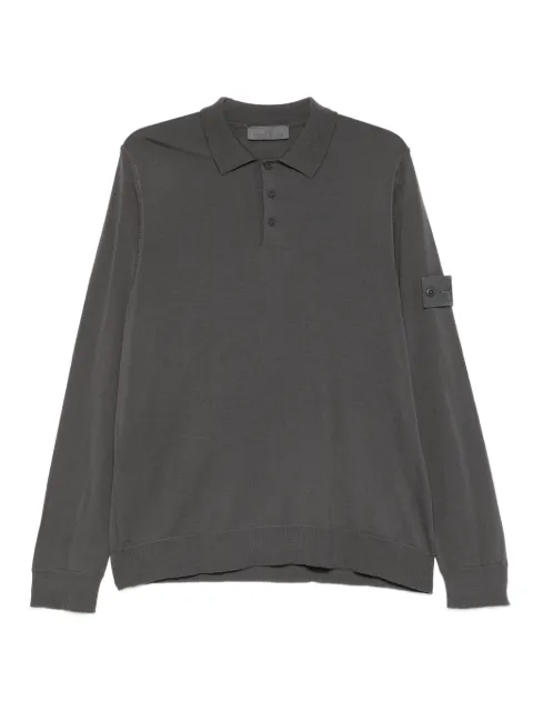 Stone Island long-sleeve polo shirt
