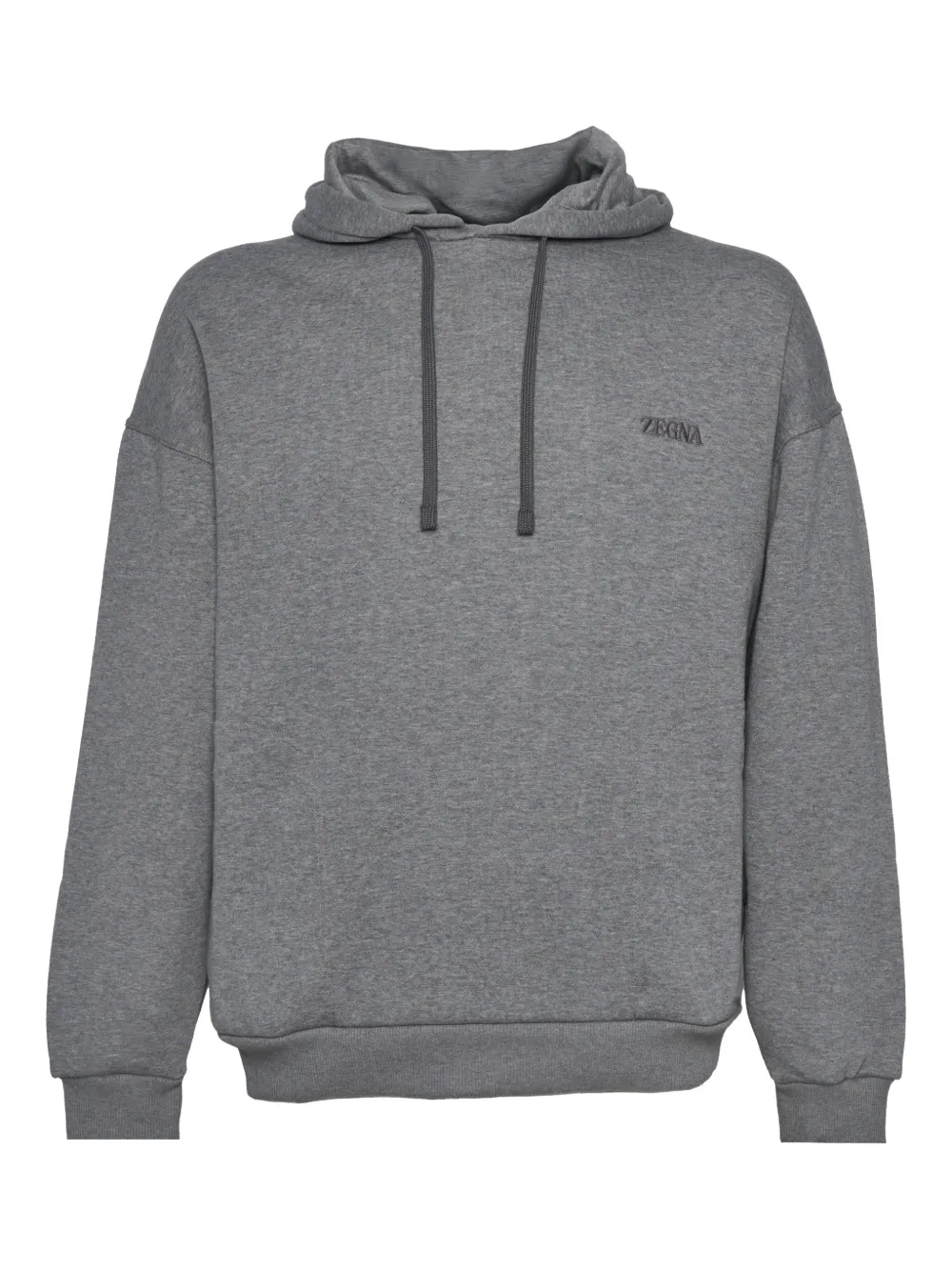 Zegna long-sleeve hoodie - Grey