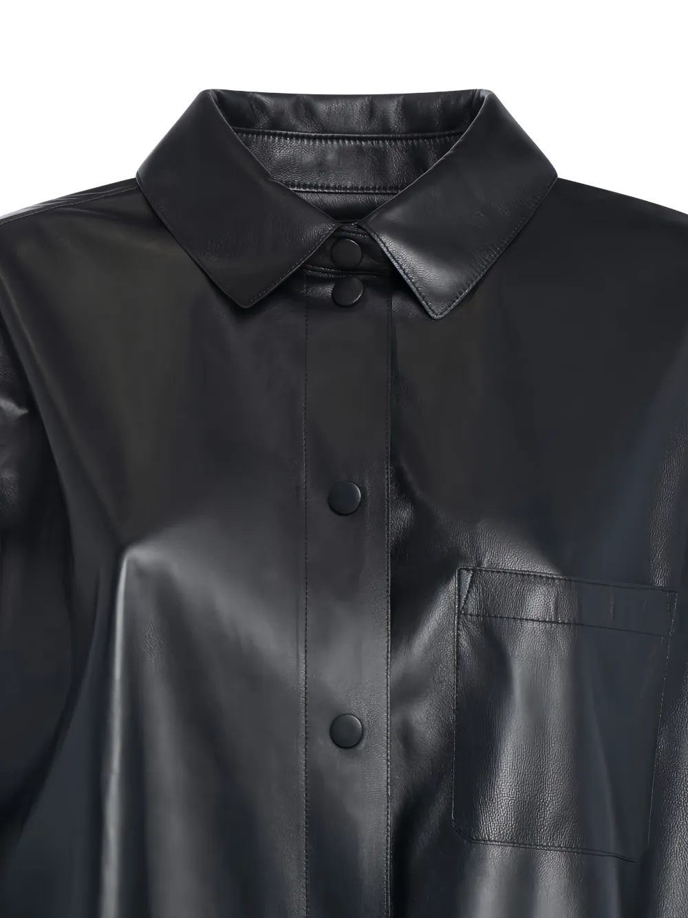 Yves Salomon Pocket Button Shirt In Black