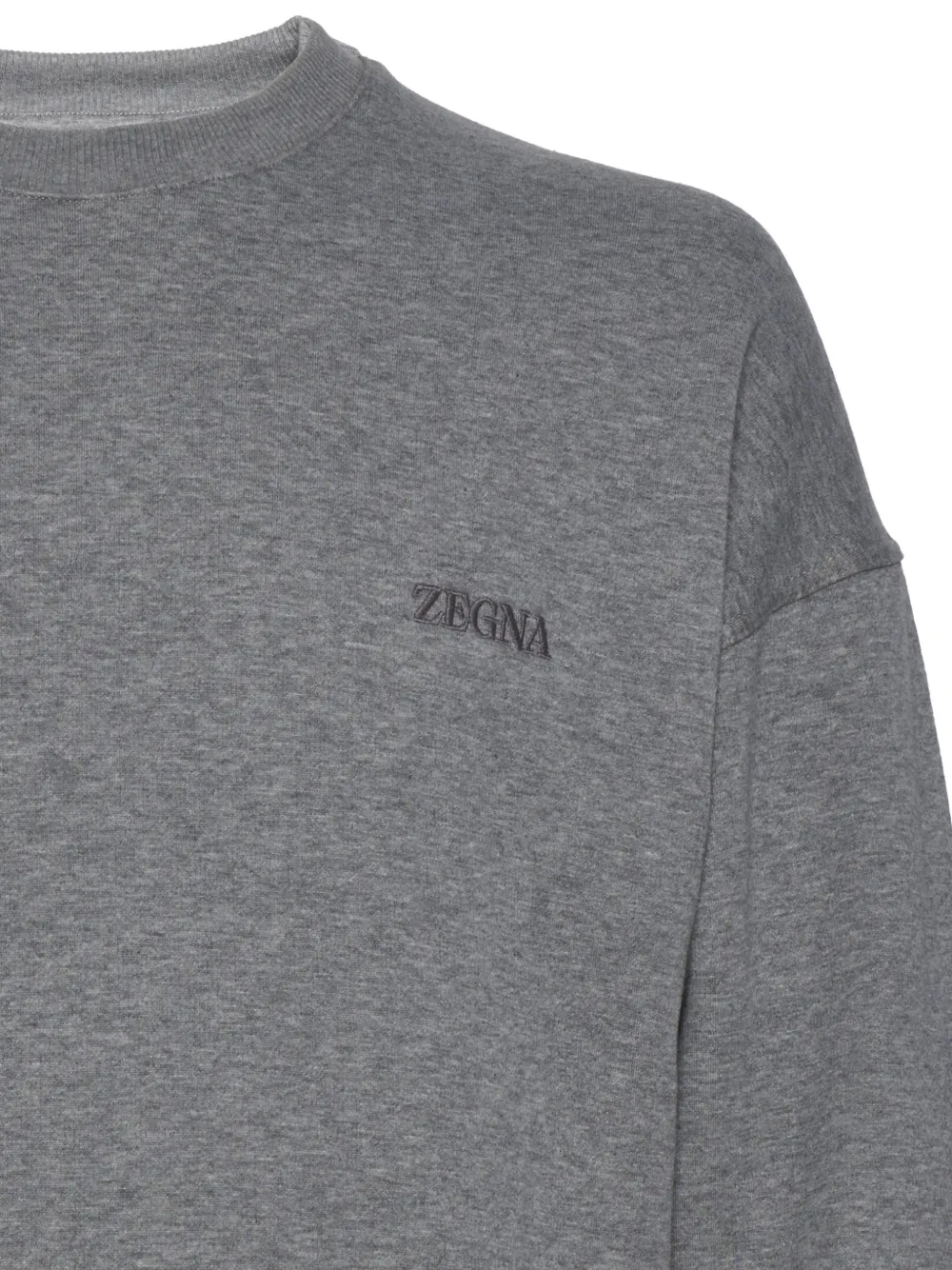  Zegna Logo Sweatshirt - Grey 