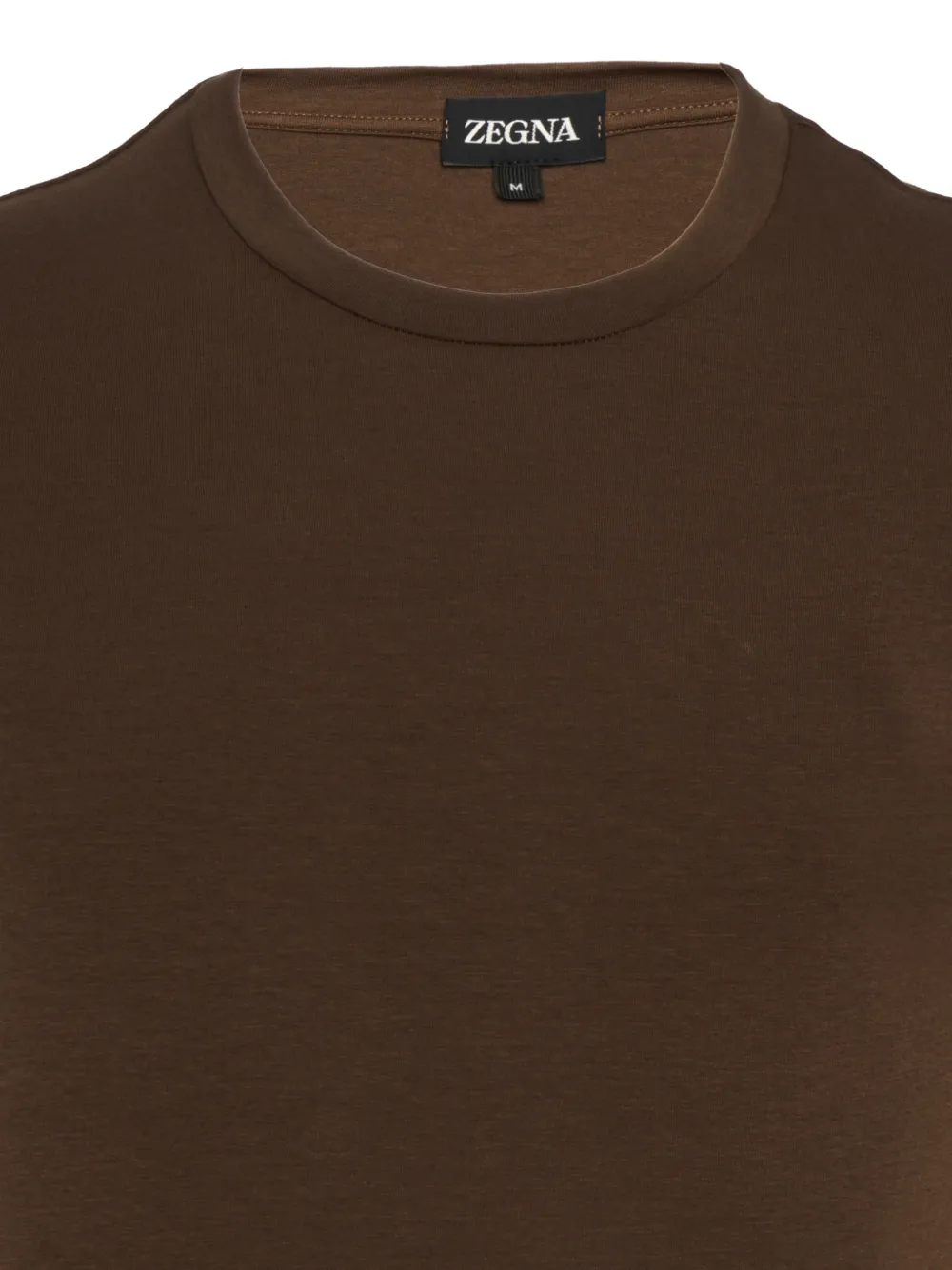 Zegna T-shirt met ronde hals Bruin