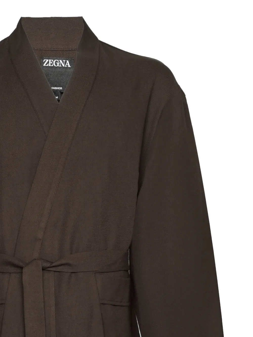Zegna Jas met riem Bruin