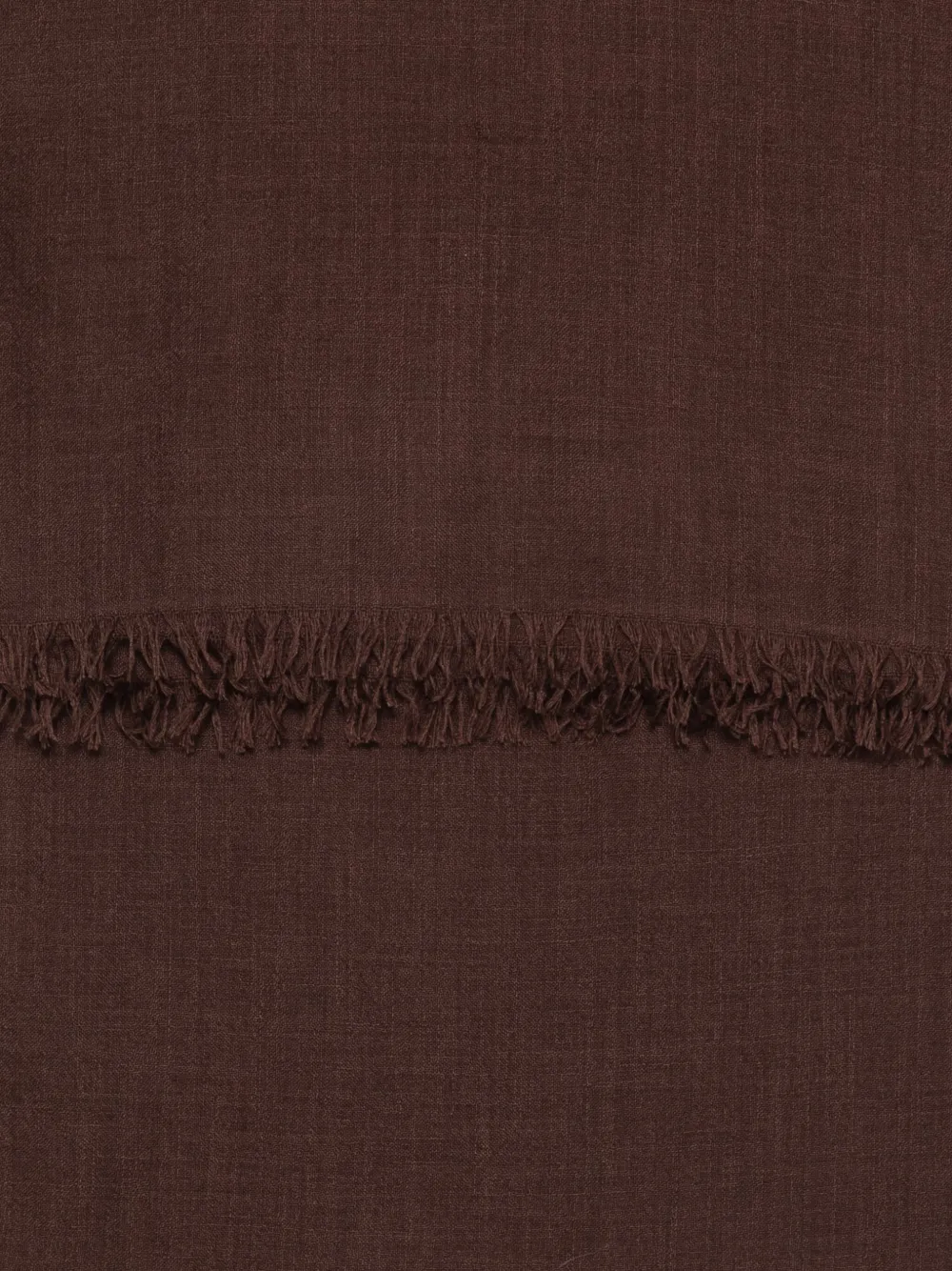 Brunello Cucinelli Sjaal met franje Bruin