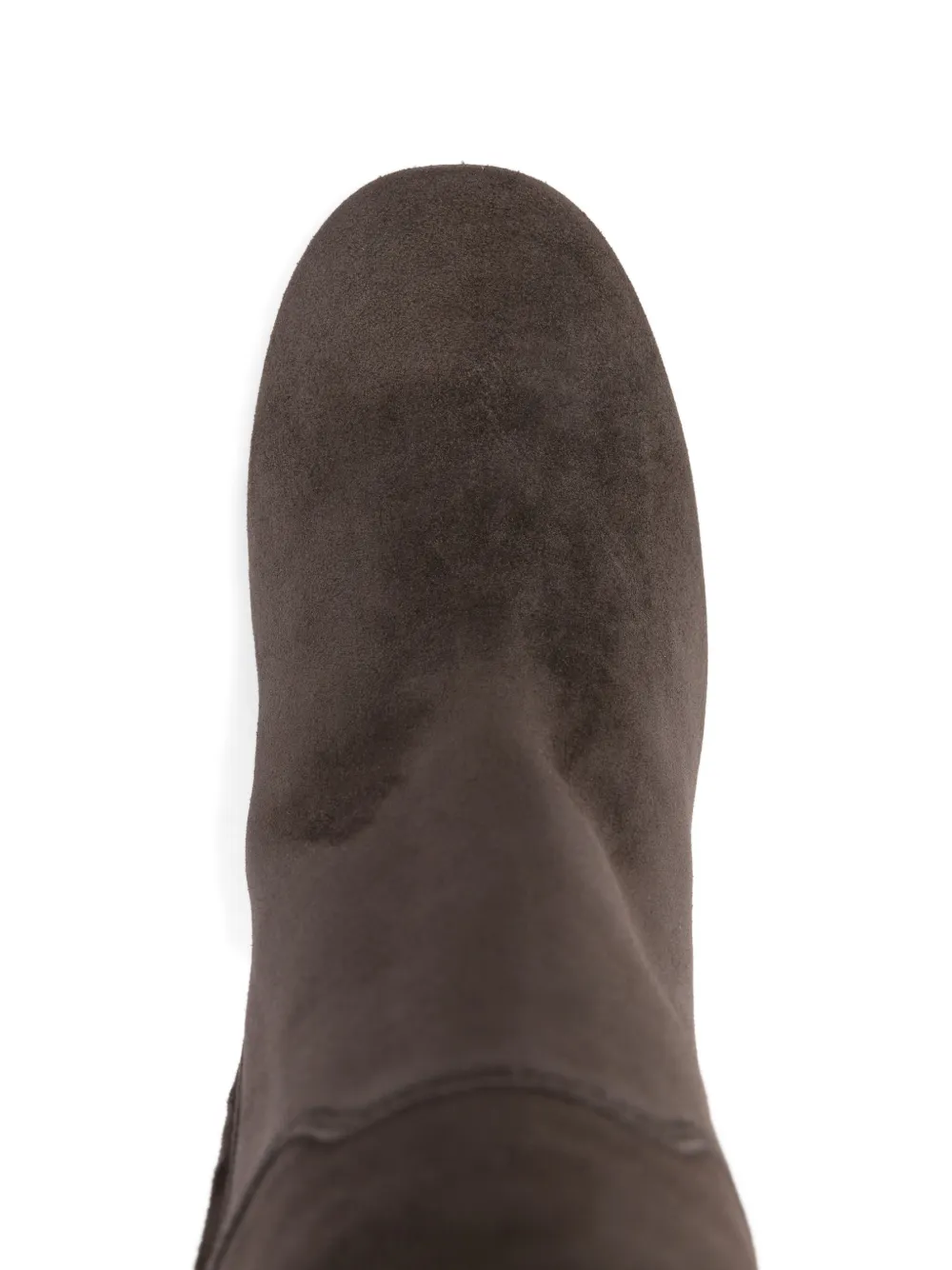 Hogan 90mm Suede Block-heel Knee-high Boots In Brown