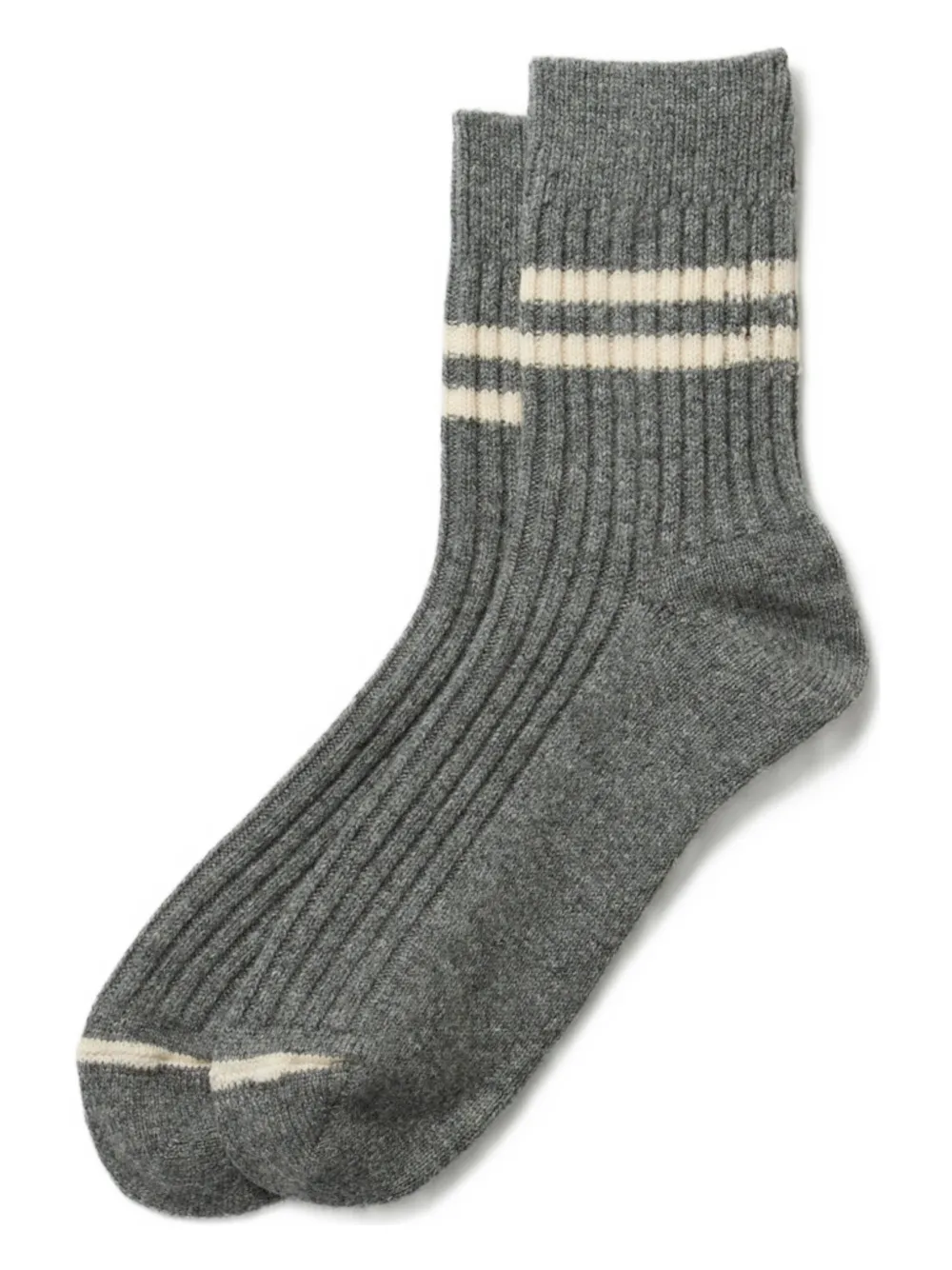 RoToTo striped ribbed socks | Grey | Image 1