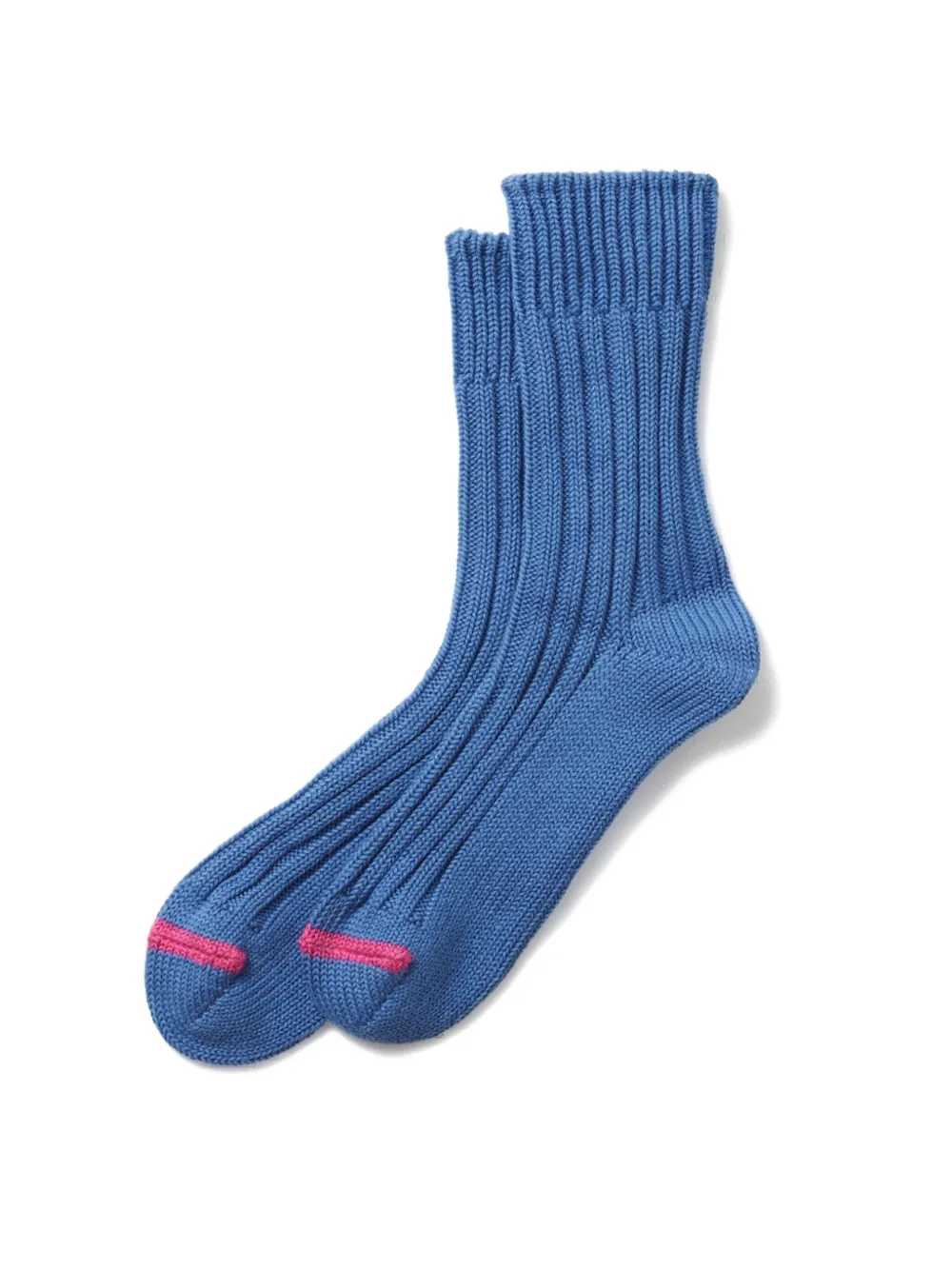 Rototo Ribbed Socks In Blue
