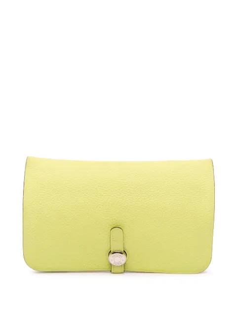 Hermès Pre-Owned 2022 Togo Dogon Duo Wallet GM long wallets